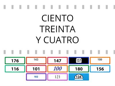 NUMERACIÓN HASTA EL 200