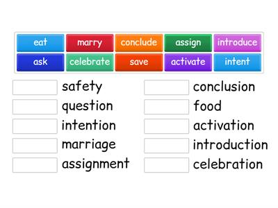 Word building: Noun formation