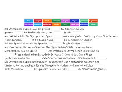 Olympische Spiele (Lückentext)