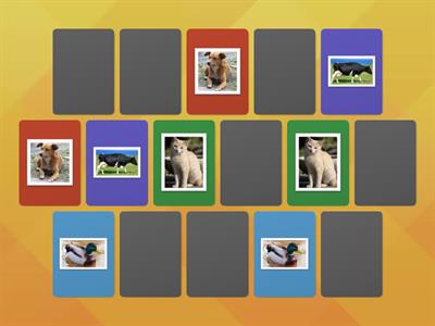 Memory Game - Farm Animals