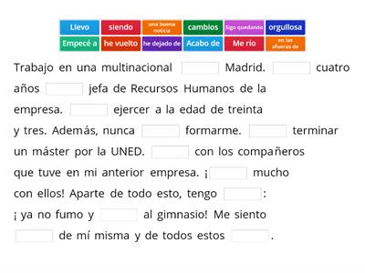 Perífrasis del español (pág. 17 de Aula 3)