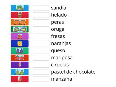 The Very Hungry Carterpillar - Spanish Vocabulary