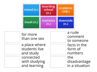 Bringing ideas together - vocabulary