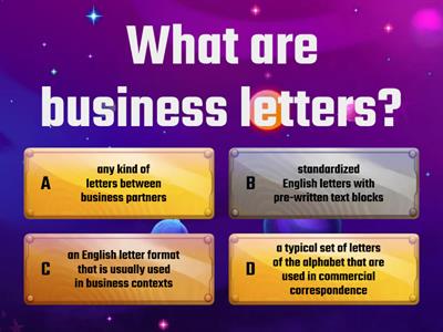 Business Letters - Guess and Learn
