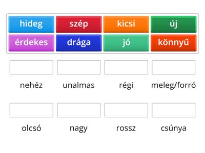 (105) Magyar nyelv: melléknevek // adjetivos (01)