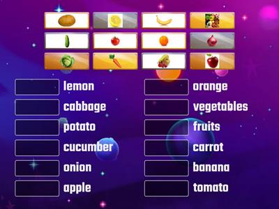 fruits and vegetables 3 grade