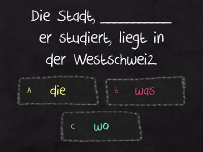 Relativpronomen "was", "wo", "worüber", "womit", etc