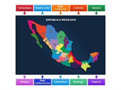 Los Estados de la República Mexicana (estados norteños)