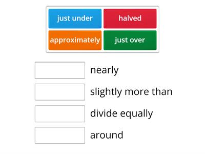 IELTS Making approximations:  Synonyms