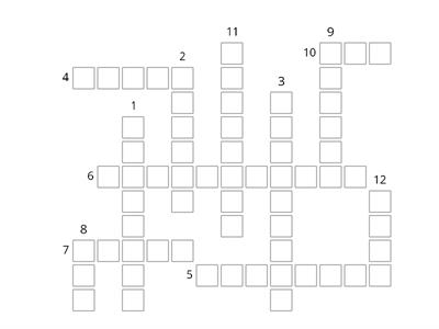 Cross words Std 8 