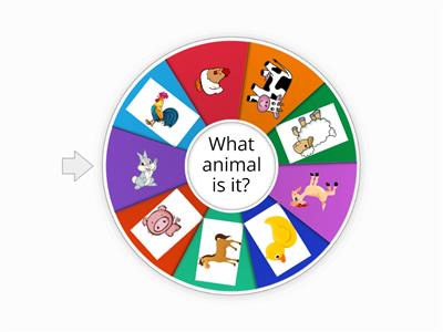 Farm Animals spin the wheel