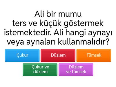 7.Sınıf Fen Bilimleri Aynalar Etkinliği-2