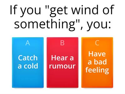 Weather Idioms! 