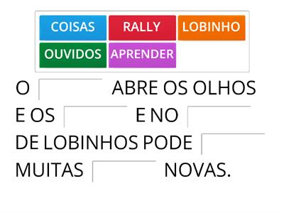 Palavra Ausente - Rally de Lobinhos 2022