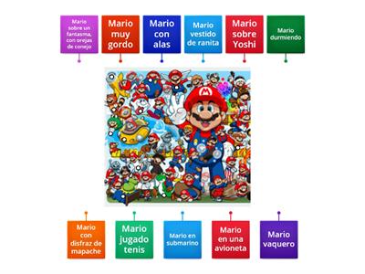  discriminación visual Mario bros
