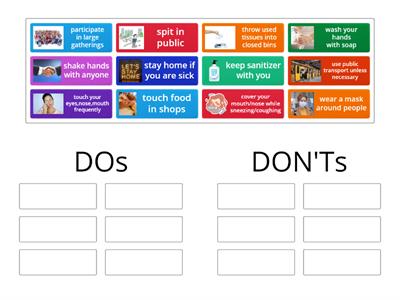 COVID 19 - DOs and DON'Ts