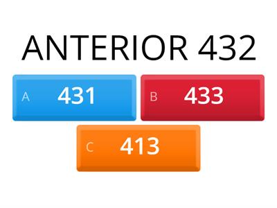 ANTERIOR Y POSTERIOR 3 CIFRAS