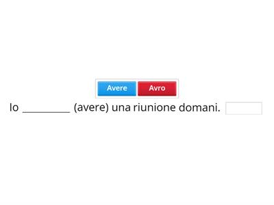 In questo esercizio completa le seguenti frasi al futuro presente utilizzando verbi irregolari