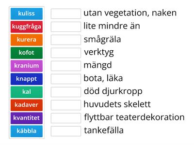 Ordkunskap K