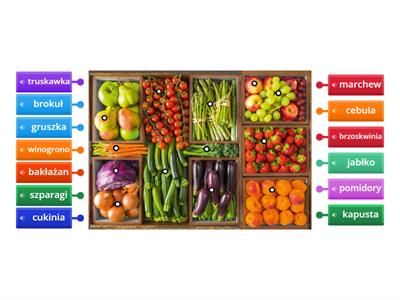 Język ukraiński - owoce i warzywa 1 / фрукти та овочі 1