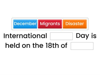 International Migrant's Day