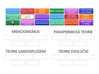 TEORIE VZNIKU ŽIVOTA 