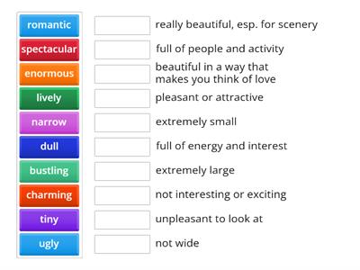 Describing Places - Adjectives (Guess the Word) E3