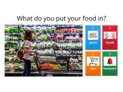 What do you need? Grocery store
