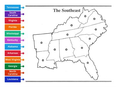 Southeast states