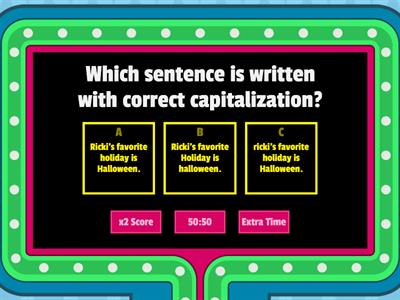 Capitalization Practice