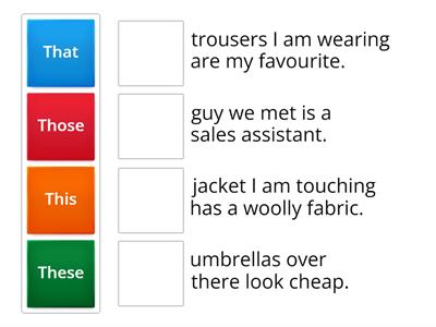 Demonstrative pronouns