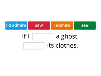 first conditional, second conditional