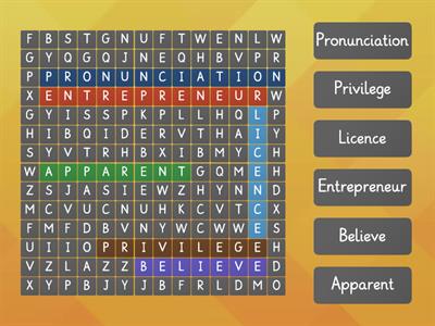 Commonly misspelt words