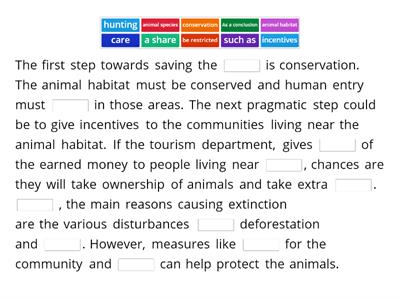 Endangered animals : Solutions: 12G