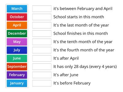 The Months of the Year