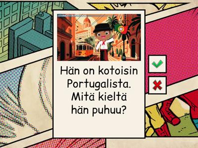 Mitä kieltä hän puhuu?