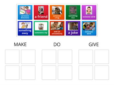 MAKE - DO - GIVE COLLOCATIONS