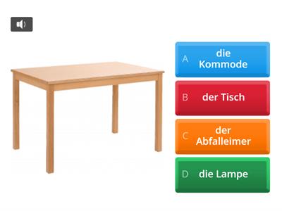 Quiz: Die Möbel 