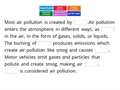 Module 8, Lesson 2--Air & Noise Pollution