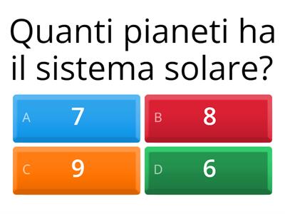 Quiz sul sistema solare