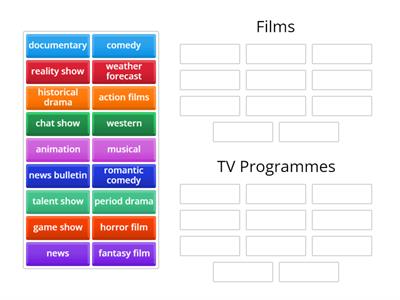 3A - Films and TV programmes sorting
