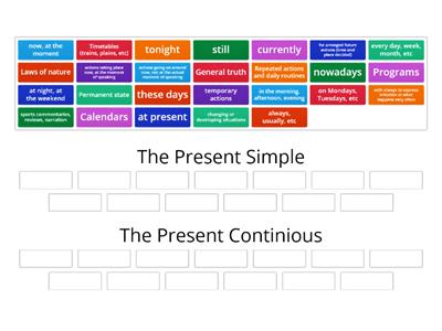 The Present Simple vs Continuous