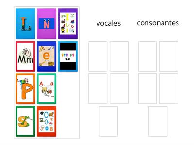 Vocales consonantes - Recursos didácticos