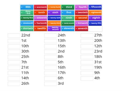 Ordinal Numbers