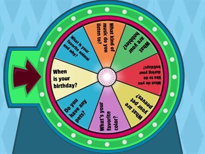 The Wheel of Questions - Get to know