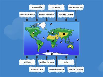 Continents and Oceans Review