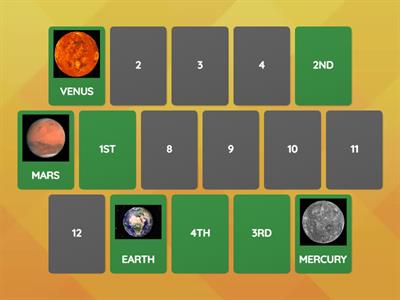 PLANETS MEMORY GAME