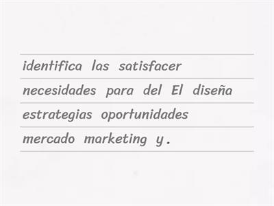 PRINCIPALES FUNCIONES DEL AREA DE MARKETING