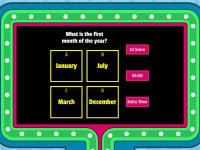 Days months time quiz