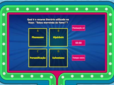 Figuras de linguagem (pleonasmo, hipérbole, personificação e eufemismo)